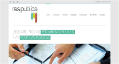 Desktop Screenshot of fundacaorespublica.pt